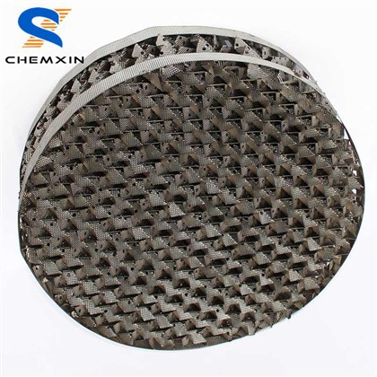 Stainless Steel Perforated Plate Corrugated Structured Packing in Atmospheric And Vacuum Refining Units