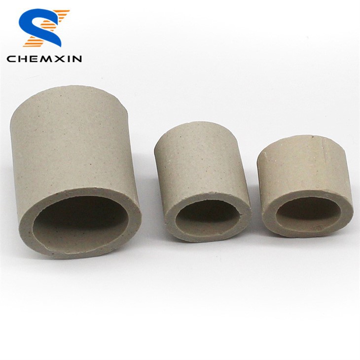 50mm Ceramic Raschig Ring with Heat and Acid Resistant for Packed Bed Tower